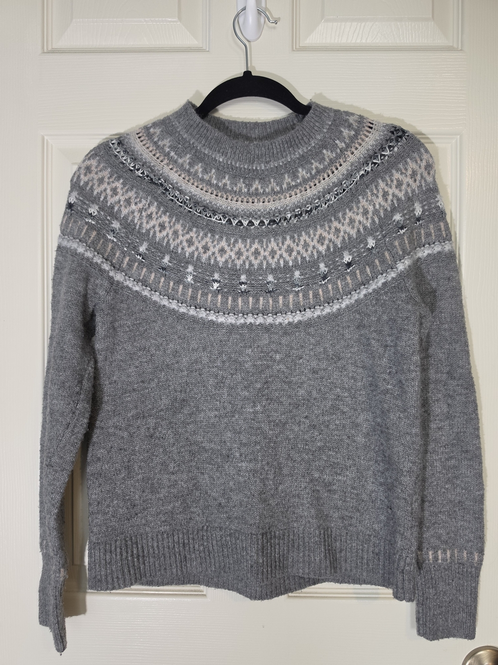 Caslon Gray Fair Isle Turtleneck Sweater